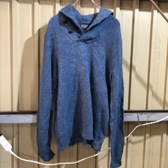 768 Polo by Ralph Lauren セーター ネイビー S ポロバイラルフローレン ニット 襟付き ウール 無地 古着卸 アメリカ仕入