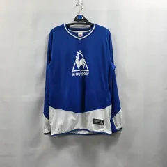 0153 ルコックスポルティフ ブルー 長袖 Tシャツ 100