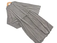 gelato pique ジェラートピケ ナイロン100% ガウン ルームウェア sizeF/グレー ◇■ レディース