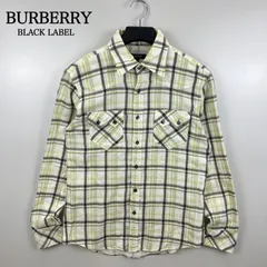 BURBERRY BLACK LABEL 00s y2k archive plaid western L/S shirts 2 M バーバリーブラックレーベル チェック ウエスタンシャツ 長袖シャツ 平成 お兄系