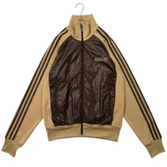 00s old adidas ナイロン トラックジャケット ブラウン ベージュ 最高峰】adidas 00sトラックジャケット ジャージ ブラウン ベージュ