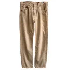 90's UK製 Levi's リーバイス 501 ボタンフライ デニムパンツ コットンパンツ ベージュ 32×32 No.L159