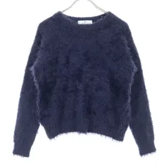 美品 Sonny Label サニーレーベル 日本製 長袖 セーター F パープル レディース 古着