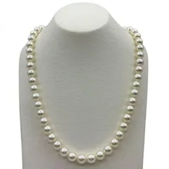 新品ジュエリー オーロラ天女鑑別鑑定書付 あこや真珠 ネックレス パール約8.0-8.4mm