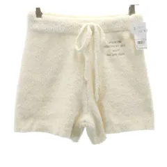 未使用 gelato pique ジェラートピケ あつまれ動物の森 コラボ ルームウェアショートパンツ F ホワイト系 ふわもこ あつ森 たぬきち レディース 古着