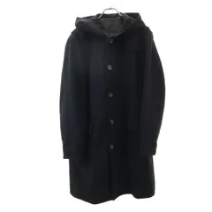 A.P.C. アーペーセー フランス製 フーデッド ウールコート S ブラック メンズ 古着のサムネイル