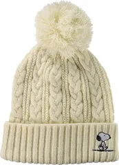 PEANUTS ピーナッツ SNOOPY スヌーピー ニットキャップ ケーブル編み 正ちゃん帽 475-1021