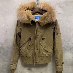 BURBERRY BLUE LABEL バーバリーブルーレーベル ファー付き モッズコート ショートジャケット サイズ38 ベージュ ブラウン レディース 秋冬 フード付き 美品 ノバチェック 高級