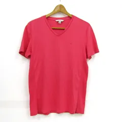 カルバンクライン 半袖Ｔシャツ トップス Vネック コットン レディース Mサイズ ピンク Calvin klein 【中古】