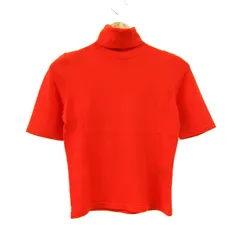 アンタイトル ニット トップス 半袖 タートルネック セーター イタリア製素材使用 レディース 2サイズ オレンジ UNTITLED 【中古】