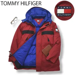 90s トミーヒルフィガー フード付き マウンテンパーカー ダウンライナー付 M