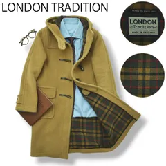 90s 英国製 ロンドントラディション ダッフルコート 36 ベージュ ブラウン