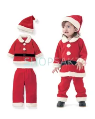 【新品】 サンタクロース 衣装 子供 サンタ コスプレ 子供用 衣装 サンタクロース 3点セット パフォーマンス衣装676