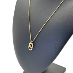 美品 Dior CDロゴ ネックレス ゴールド 楕円 円形 Christian クリスチャンディオール ヴィンテージ