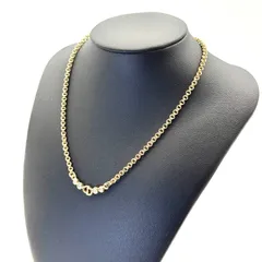 美品 Dior CDロゴ ネックレス ラインストーン ゴールド クリスチャンディオール Christian ヴィンテージ