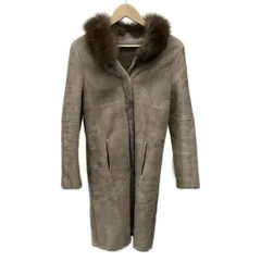 UNTITLED(アンタイトル) コート サイズ2 M レディース - ベージュ 長袖/フォックス/冬