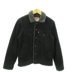リーバイス Levi's コーデュロイジャケット 裏ボア 中綿 カジュアル 防寒 S 紺 ネイビー /AO8 ■GY12