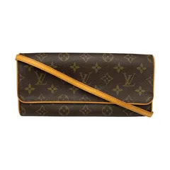 ルイヴィトン LOUIS VUITTON ショルダーバッグ ポシェットツインGM M51852 モノグラムキャンバス ブラウン レディース