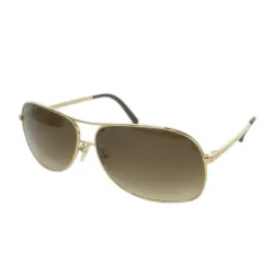 エルメネジルドゼニア Ermenegildo Zegna サングラス メタルフレーム ティアドロップ ロゴ 64 13 ゴールドカラー ブラウンカラーレンズ /MN2 ■GY12のサムネイル