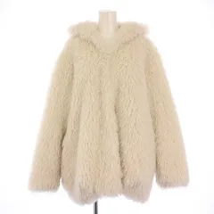 エイミーイストワール eimy istoire 24AW French Poodle Fur フレンチプードルファーフードジャケット 中綿 フェイクファー アウター ショート丈 F アイボリー 1124600044 /BBのサムネイル