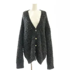 ワンアフター アナザー ナイスクラップ one after another NICE CLAUP フェザーロングカーディガン ニット 長袖 F グレー /HK ■OS