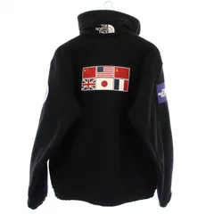 ザノースフェイス THE NORTH FACE Trans Antarctica Fleece Jacket トランスアンタークティカフリースジャケット スタンドカラー アウター ジップアップ ロゴ 国旗 XL 黒 ブラック NA72235 /BBのサムネイル