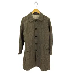 ユーズドフルギ USED古着 {{DAILY}} ツイード ヘリンボーン柄 ウール ステンカラーコート レディース JPN：XS 