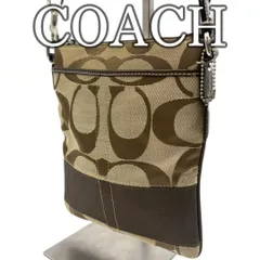 コーチ COACH シグネチャー キャンバス サコッシュ ショルダーバッグ Signature Canvas Crossbody Sacoche Shoulder Bag