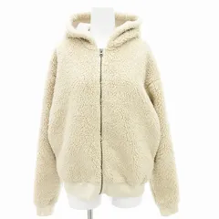 ニコアンド Niko and.. ボアフリース ジャケット ジップアップ パーカー フーディ 3 アイボリー ベージュ /IY
