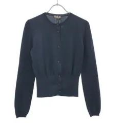 miu miu ミュウミュウ ニットカーディガン DNA558 ネイビー 38