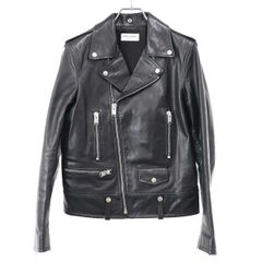 SAINT LAURENT PARIS サンローラン パリ 16AW L01 クラシックモーターサイクル カーフ ダブルレザーライダースジャケット 397290 YC1AV ブラック 46