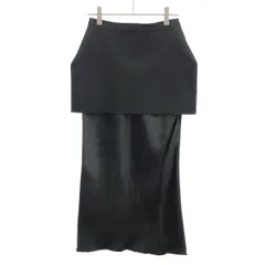 LANVIN ランバン カットオフボンディングレイヤードスカート  ブラック 34のサムネイル