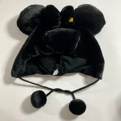 ★ Disney ディズニー Disney RESORT ファンキャップ ミニーちゃん 58㎝ ブラック×ゴールド 被り物 帽子 現状品 0.2kg