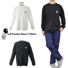 carhartt WIP カーハート ハートロゴポケットロングTシャツ 長袖 クルーネック 希少 長袖T コットンT スクエアラベル ギフト プレゼント 男女兼用 ユニセックス