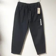 32 36/無印良品 ウォッシュブラック イージーパンツ/32-1578