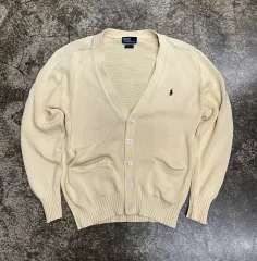 90s ポロラルフローレン アイボリー カーディガン