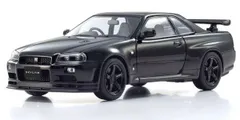 新品 京商オリジナル 1/43 日産 スカイライン R34 GT-R VスペックII(ブラックパール) 完成品ダイキャストミニカー KS03936BK [佐川急便]