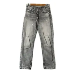 upper hights アッパーハイツ 無地 オールシーズン デニムパンツ コットン グレー レディース 24【古着】【中古】【送料無料】