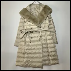 センソユニコ t.b ラビットファー　ファーコート　ダウンコート 　リバーシブル　ベルト　ロング丈　ダブル