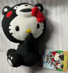 e×サンリオ×　キティ　くまモン　着ぐるみ　M　ぬいぐるみ