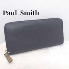 Paul Smith 長財布 ラウンドファスナー ブラック マルチストライプ