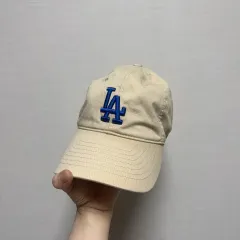 MLB LA ドジャース ベースボールキャップ 帽子 ベージュ