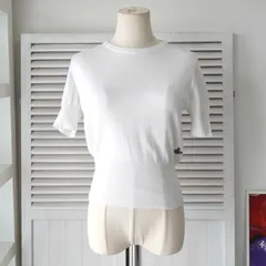 ヴィヴィアン ウエストウッド オーブ 刺繍 半袖ニット 半袖トップス ホワイト レディース