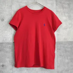 ポロラルフローレン ロゴ 刺繍 Tシャツ レッド