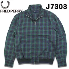フレッドペリー ジャケット メンズ FRED PERRY BLACK WATCH TIPPED TARTAN SHIRT JACKET ブラックウォッチ チェック コットンシャツジャケット J7303 英国ブランド UKモデル