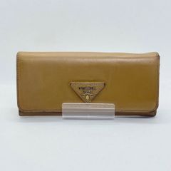PRADA プラダ サフィアーノ レザー 長財布 キャメル ベージュ 正規品