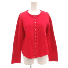 アニエスベー agnes b. カーディガン 裏起毛 2 赤 レッド /FF