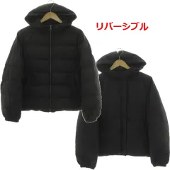 ユナイテッドアローズ A DAY IN THE LIFE UNITED ARROWS リバーシブルダウンジャケット 6325-699-0334 フーディー ジップアップ ダウン80％ ブラック 黒 40