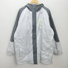 D■ナイキ/NIKE ラグラン 中綿入りジャケットJKT【XXL】大きめ/白/MENS/100【中古】