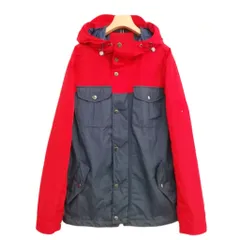 トミーヒルフィガー TOMMY HILFIGER ナイロン マウンテンパーカー ジャケット M レッド ネイビー